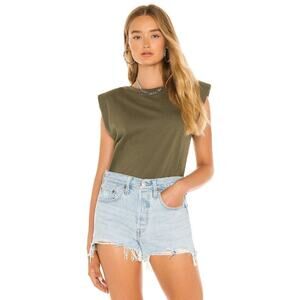 Sanctuary Shoulder Pad Muscle Tee Small